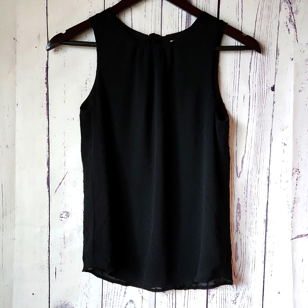 H&M shifon black top